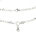 Men stainless steel silver cain necklace,famous silver jewelry necklace brand